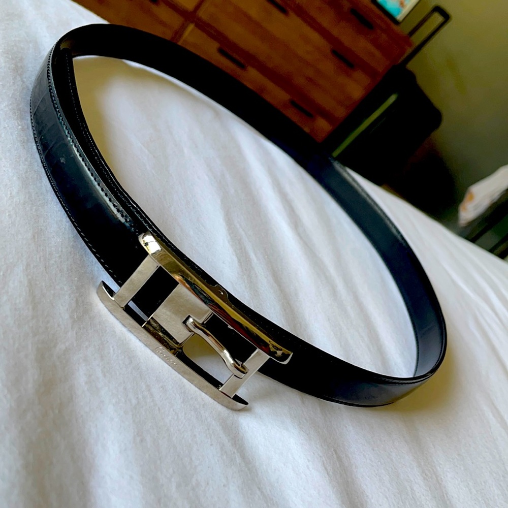 Black Cartier Paris Belt